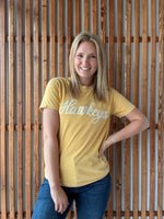 Hawkeye Forever Tee: Mustard
