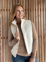 Cream Everyday Puffer Vest