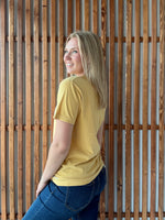 Hawkeye Forever Tee: Mustard