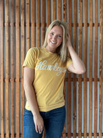 Hawkeye Forever Tee: Mustard
