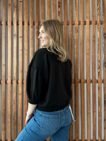Scuba Dolman Sleeve Pullover - Black