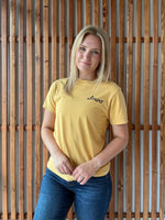 Retro Hawkeye Tee in Vintage Gold