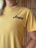 Retro Hawkeye Tee in Vintage Gold