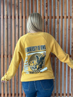 Retro Hawkeye Crew in Vintage Gold