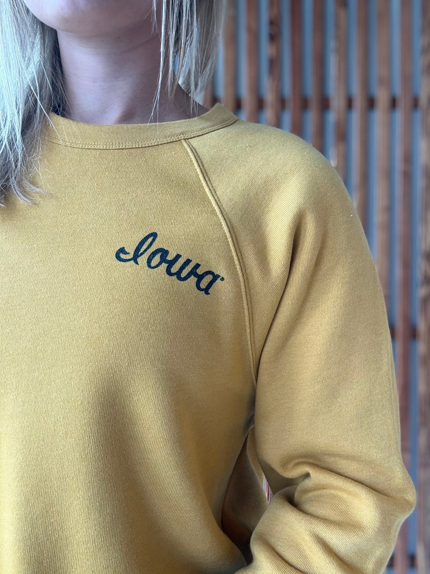 Retro Hawkeye Crew in Vintage Gold