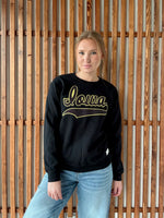 Polka Dot Iowa Pullover - Black/Yellow