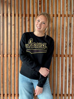 Polka Dot Iowa Pullover - Black/Yellow