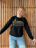 Polka Dot Iowa Pullover - Black/Yellow