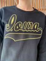 Polka Dot Iowa Pullover - Black/Yellow