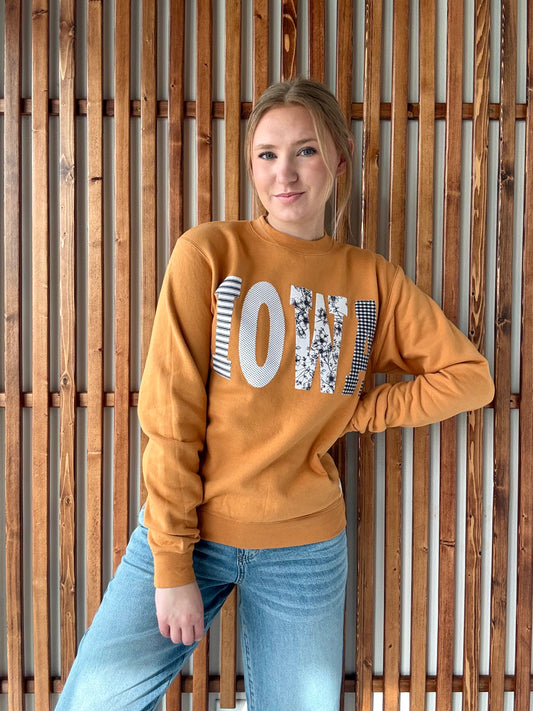 Patchwork Iowa Pullover - Golden