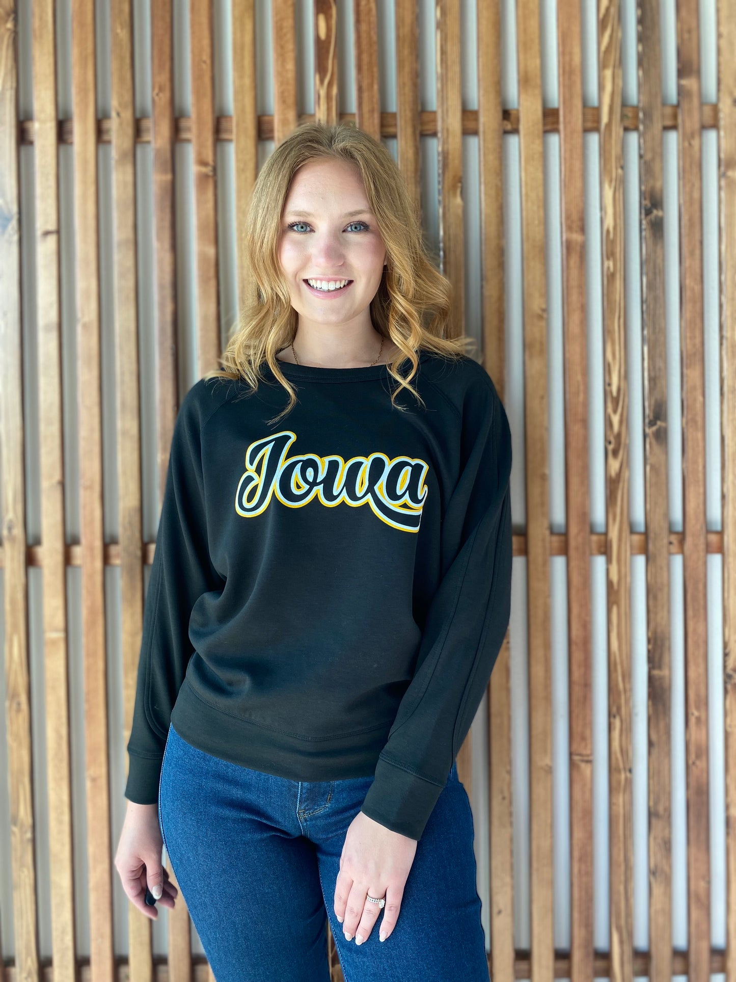 Double Layer Vintage Iowa Sweatshirt