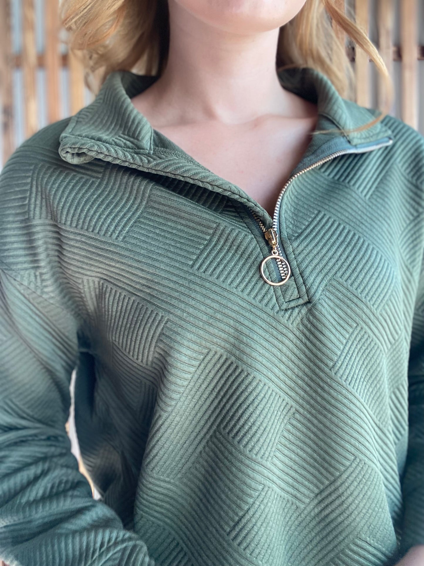 Tanner Textured 3/4 Zip