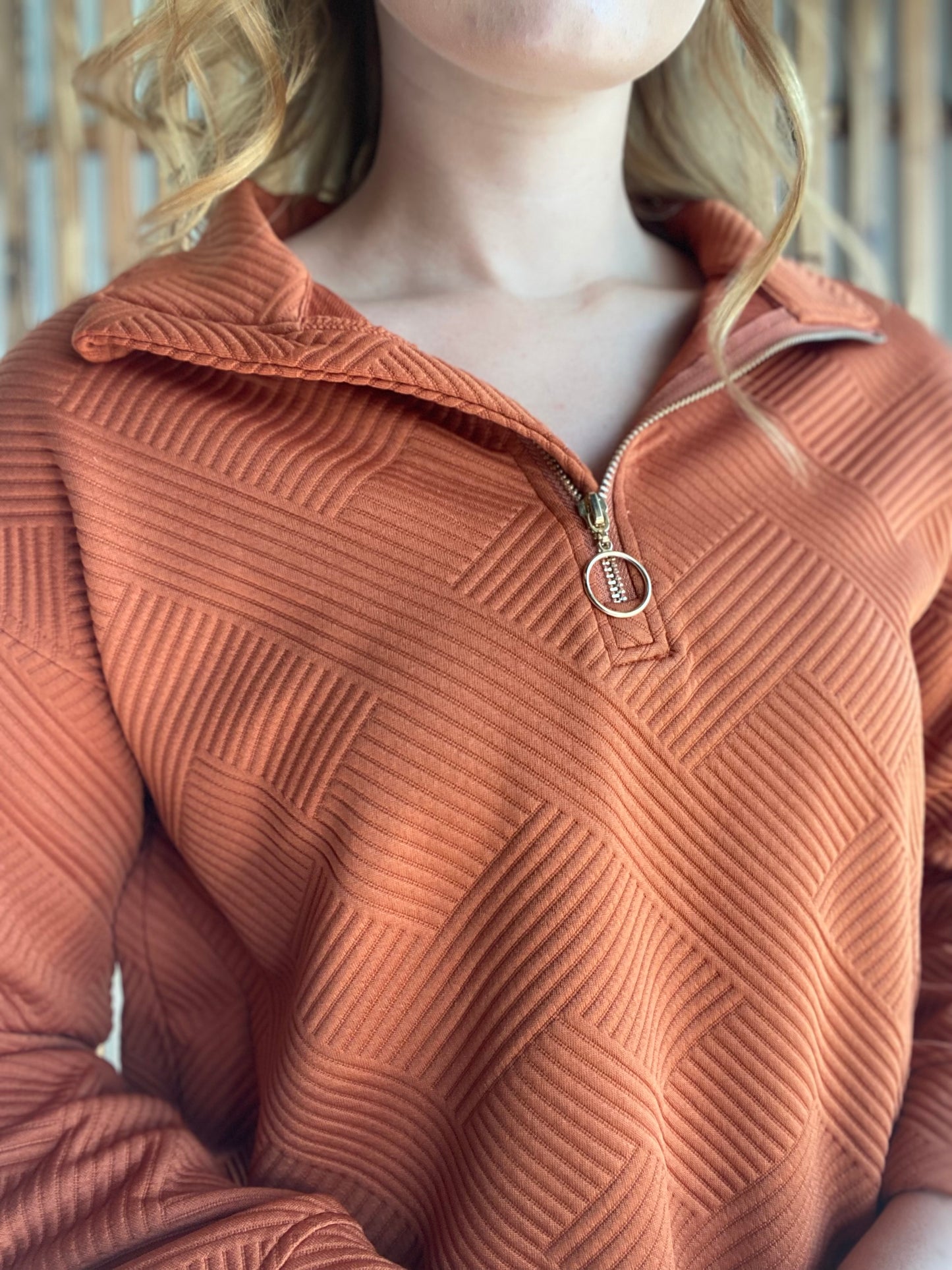 Tanner Textured 3/4 Zip