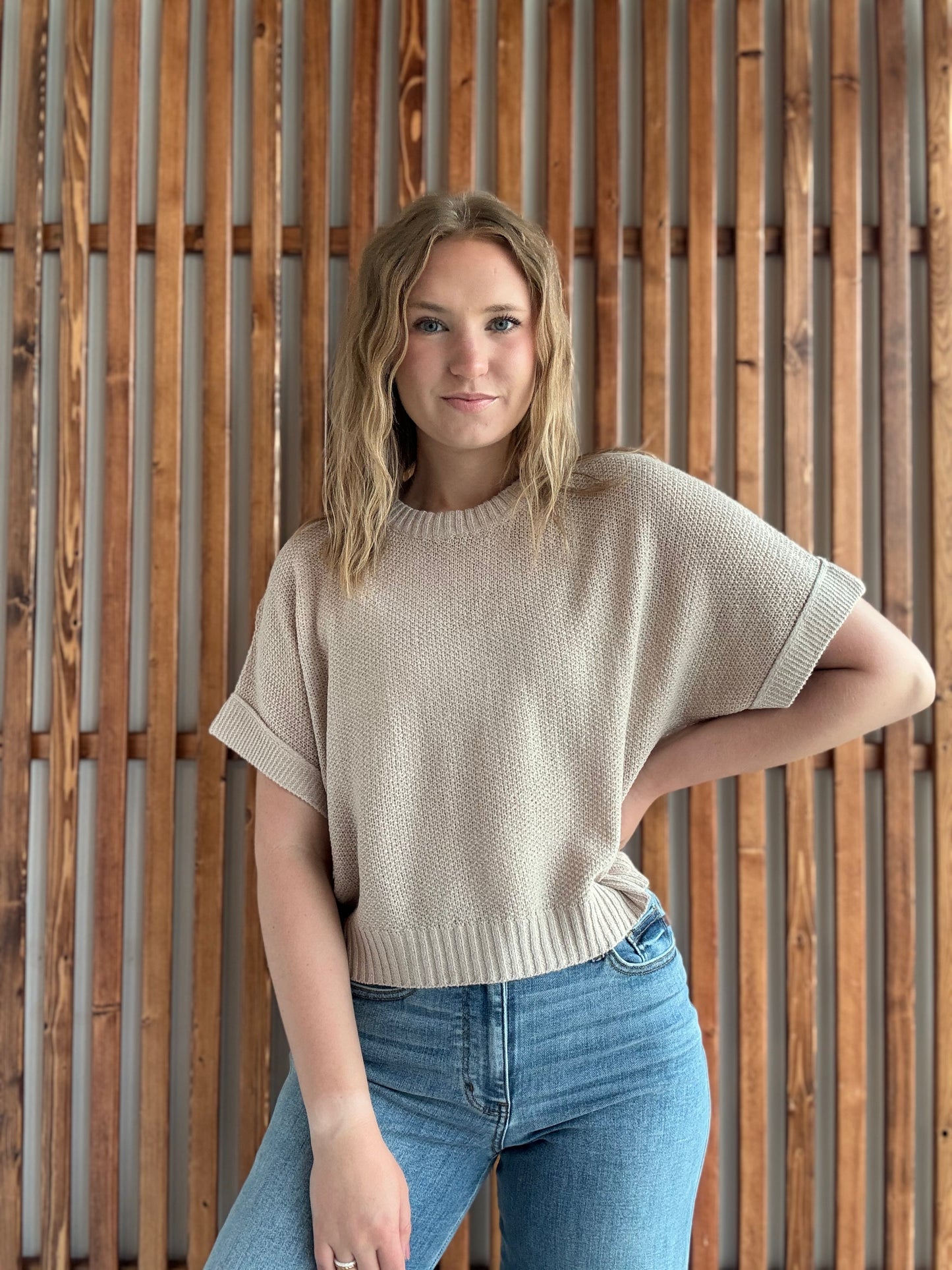 Oatmeal Lightweight Sweater