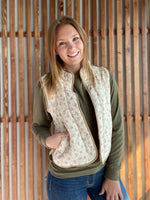 Floral Quilted Vest