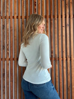 Butter Soft Round Neck Long Sleeve -  Off White