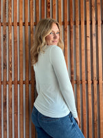 Butter Soft V-Neck Long Sleeve - Off White