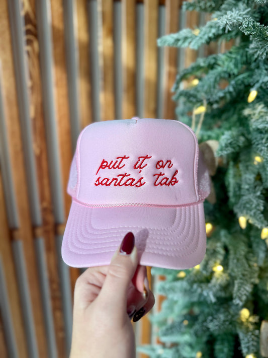 Santa's Tab Embroidered Trucker Hat