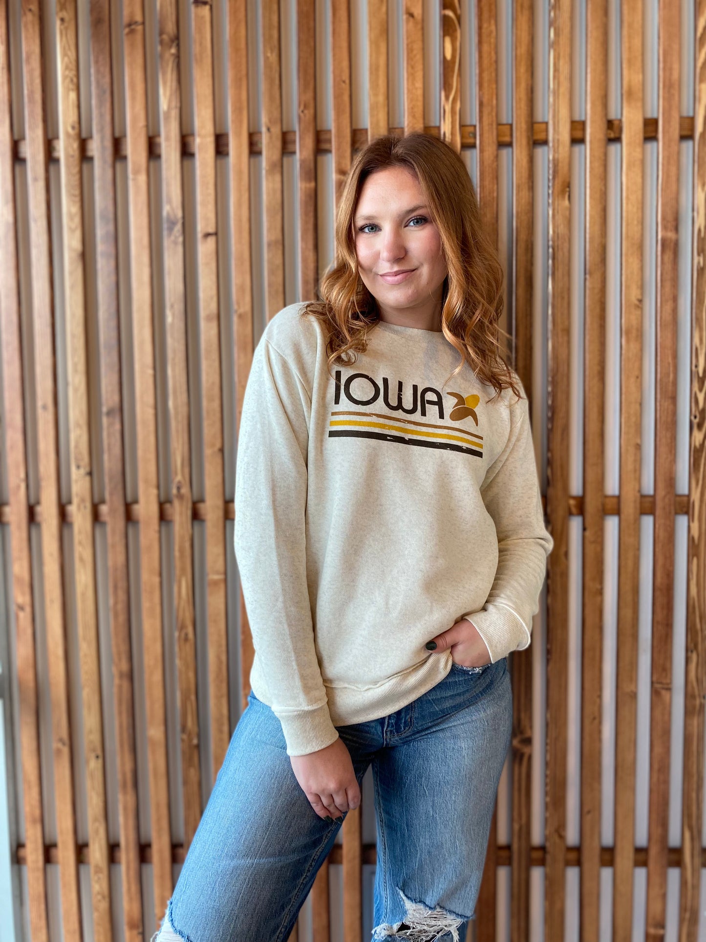 Iowa Corn Rounded Bottom Sweatshirt