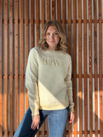 Warm-Up Iowa Crewneck Sweater-Light Yellow