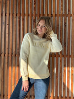 Warm-Up Iowa Crewneck Sweater-Light Yellow