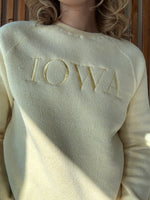 Warm-Up Iowa Crewneck Sweater-Light Yellow