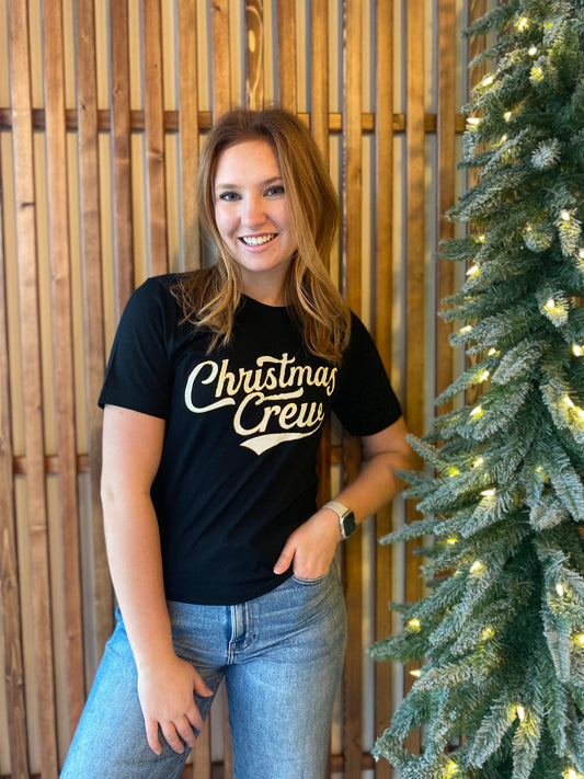 Christmas Crew Foil Graphic Tee - FINAL SALE