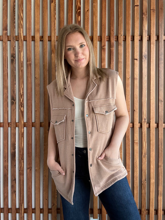 Hudson Utility Vest - Mauve