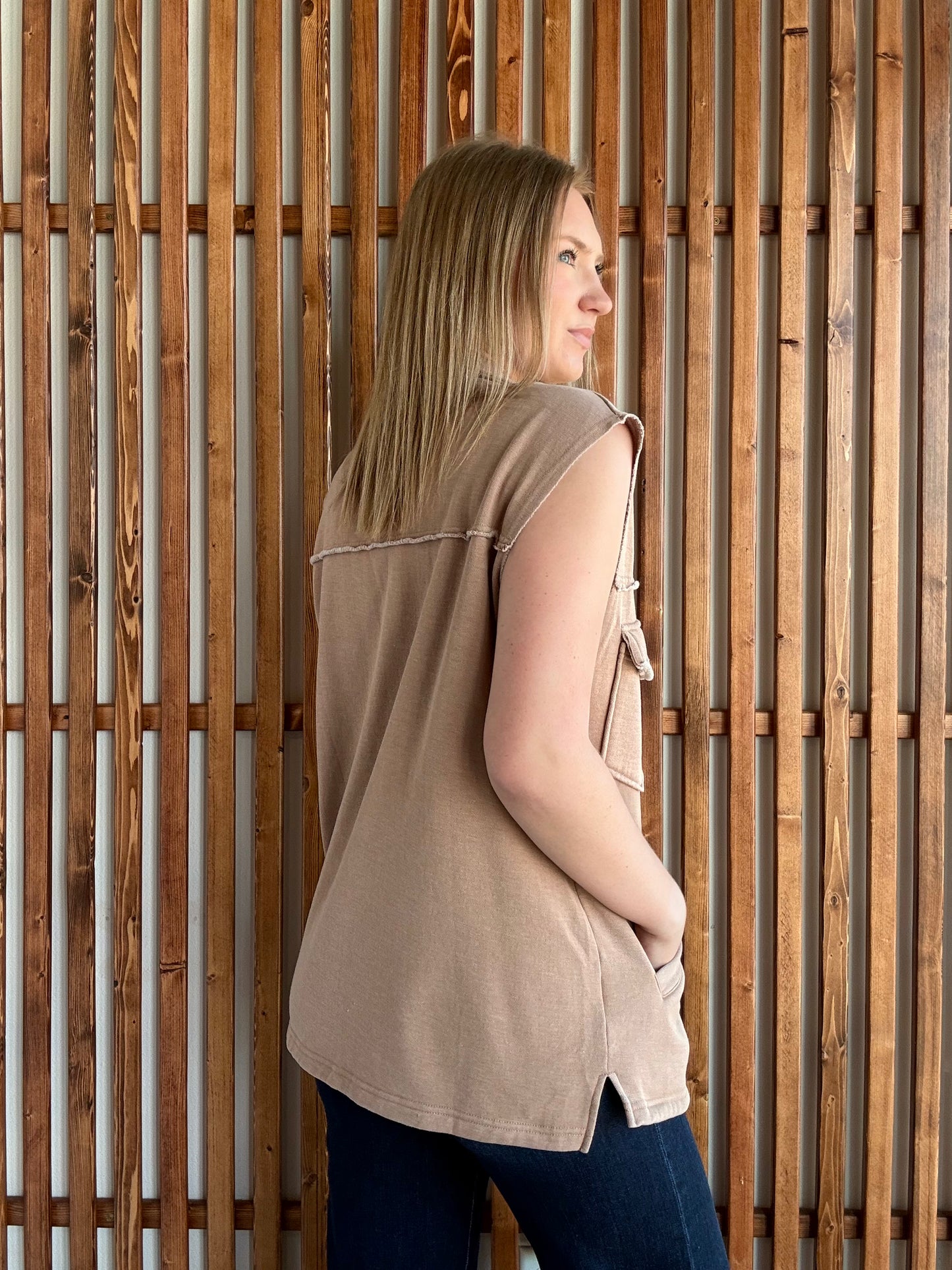 Hudson Utility Vest - Mauve