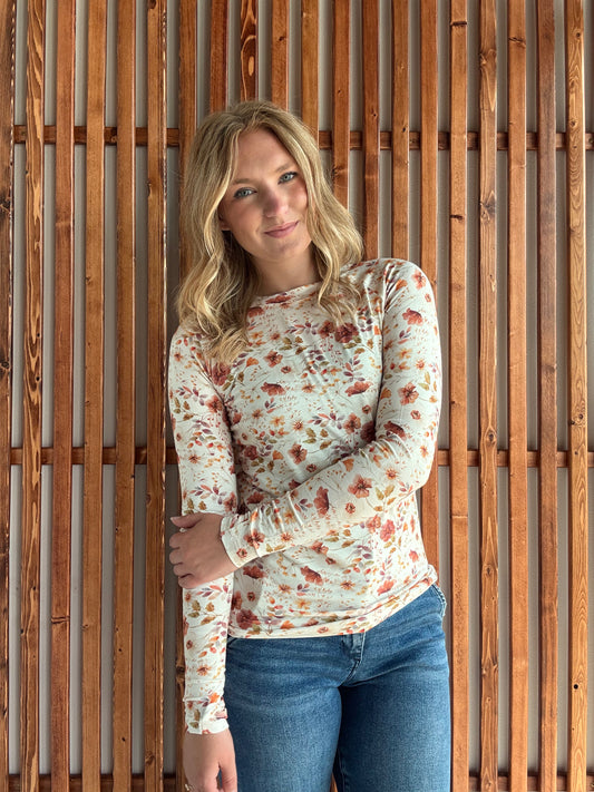 Harvest Charm Floral Long Sleeve