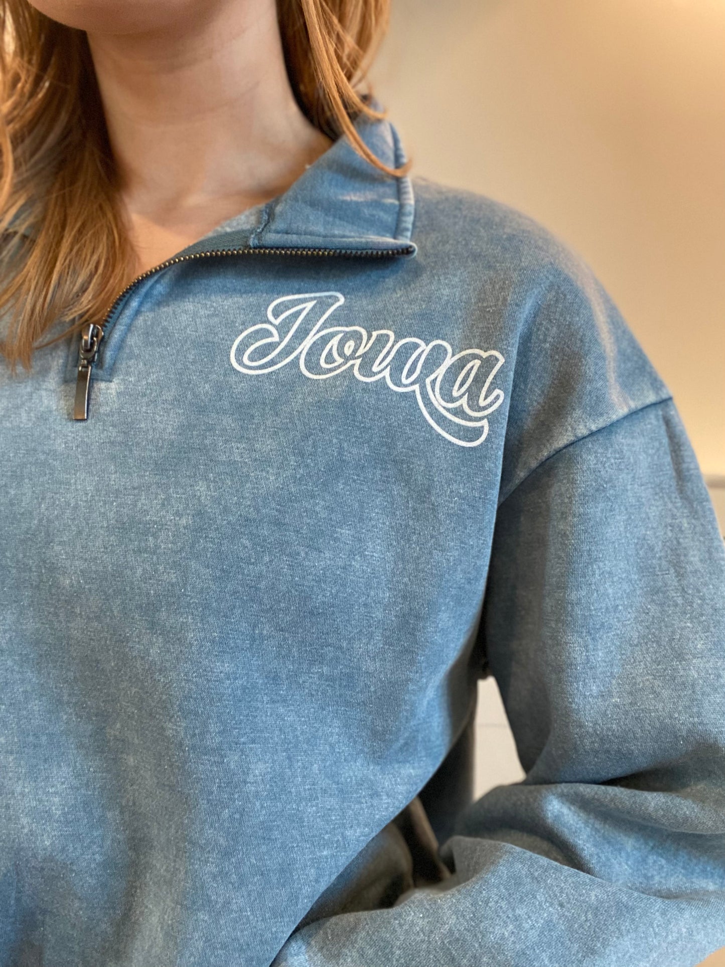 Iowa 3/4 Zip Sweatshirt