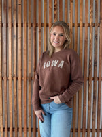 Iowa Crewneck-Oat Chocolate