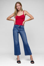 Iris TC HR Crop Boot Wide Waistband Risen Jeans