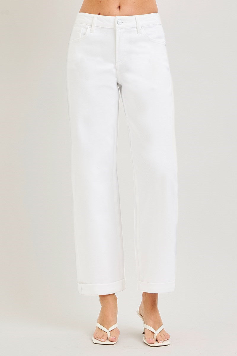 Nora MR Ankle Barrel Relaxed Risen Jeans