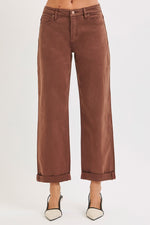 Cocoa TC MR Ankle Barrel Relaxed Baggy Risen Pants