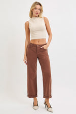 Cocoa TC MR Ankle Barrel Relaxed Baggy Risen Pants