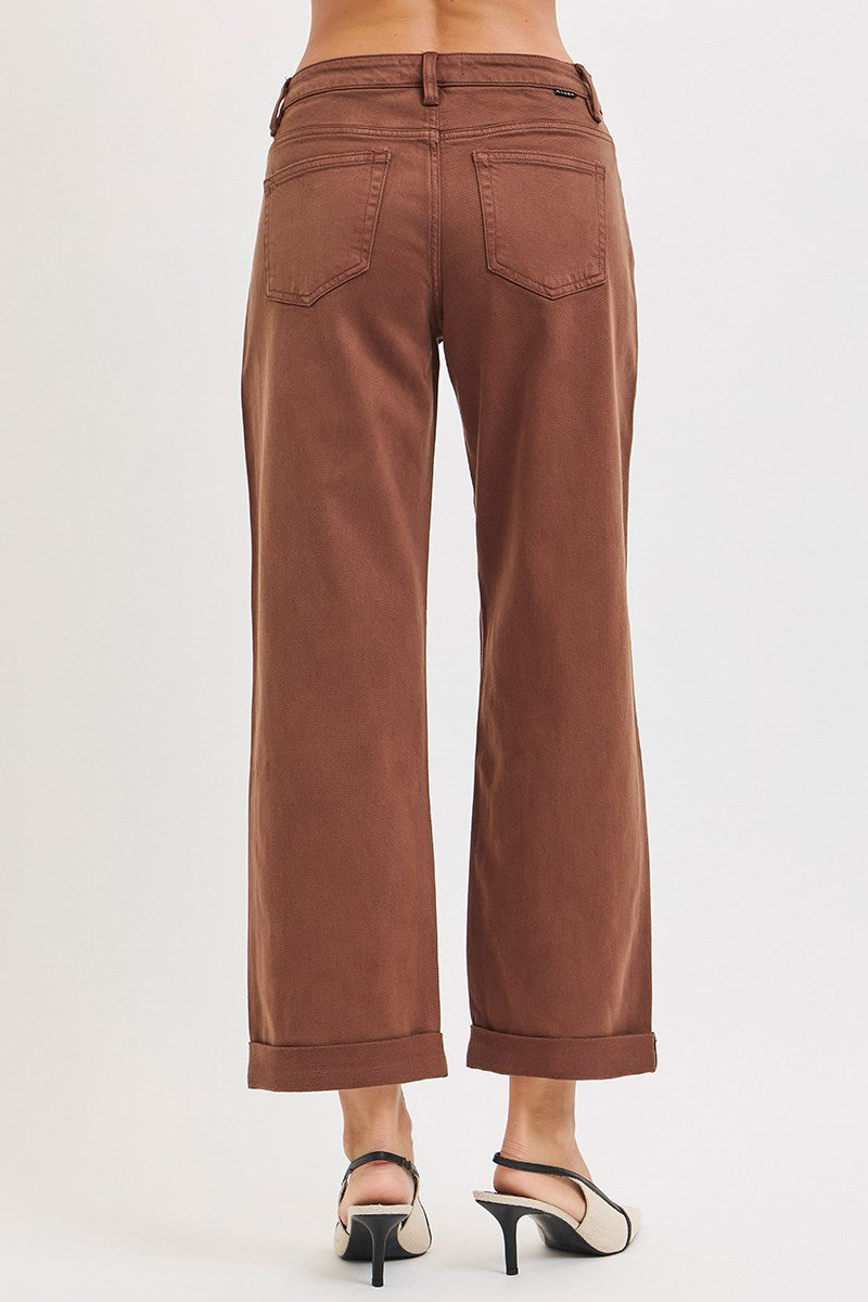 Cocoa TC MR Ankle Barrel Relaxed Baggy Risen Pants