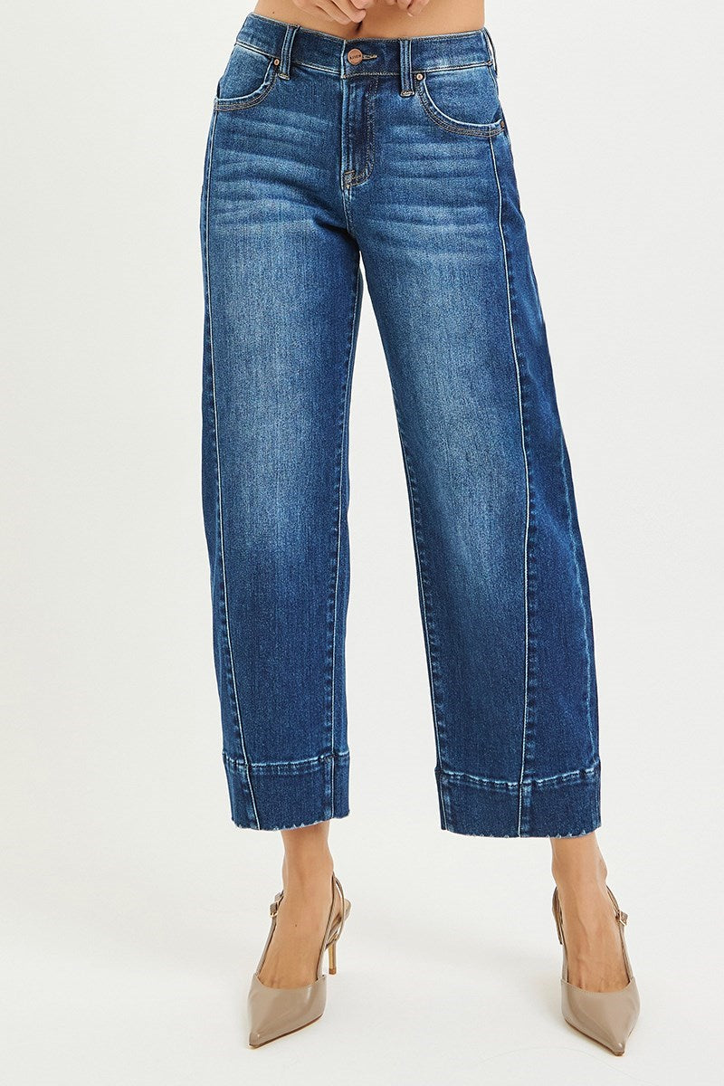 Willa Slouchy Cropped Barrel Risen Jeans