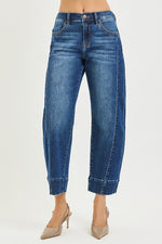 Willa Slouchy Cropped Barrel Risen Jeans