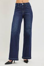Jones MR Wide Leg Risen Jeans - Dark
