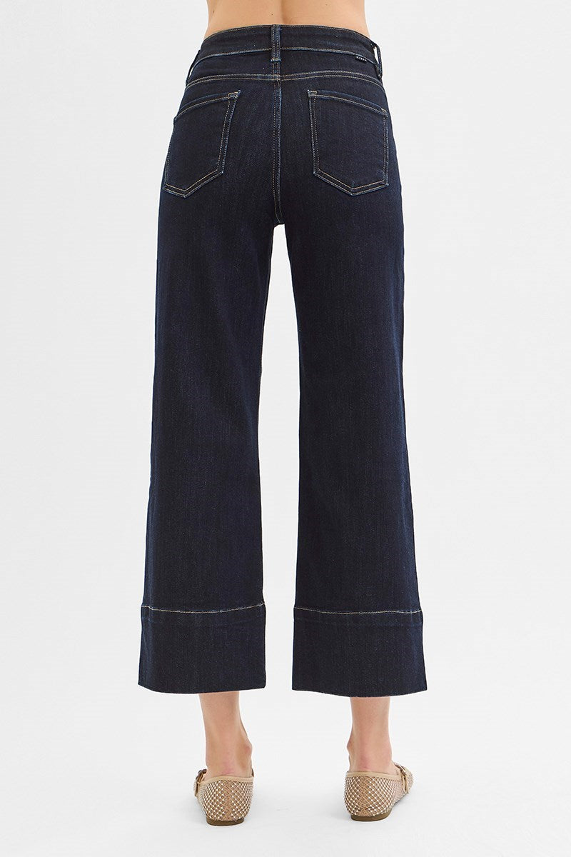 Gwen TC HR Crop Wide Seam Detail Risen Jeans
