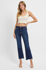 Arianna HR Crop Straight Slim Risen Jeans