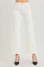 Ivy HR Crop Wide Pants Stretchy - Ivory