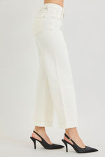 Ivy HR Crop Wide Pants Stretchy - Ivory