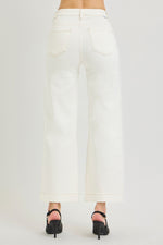 Ivy HR Crop Wide Pants Stretchy - Ivory