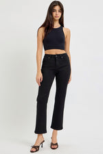 Grace TC HR Crop Straight Risen Jeans