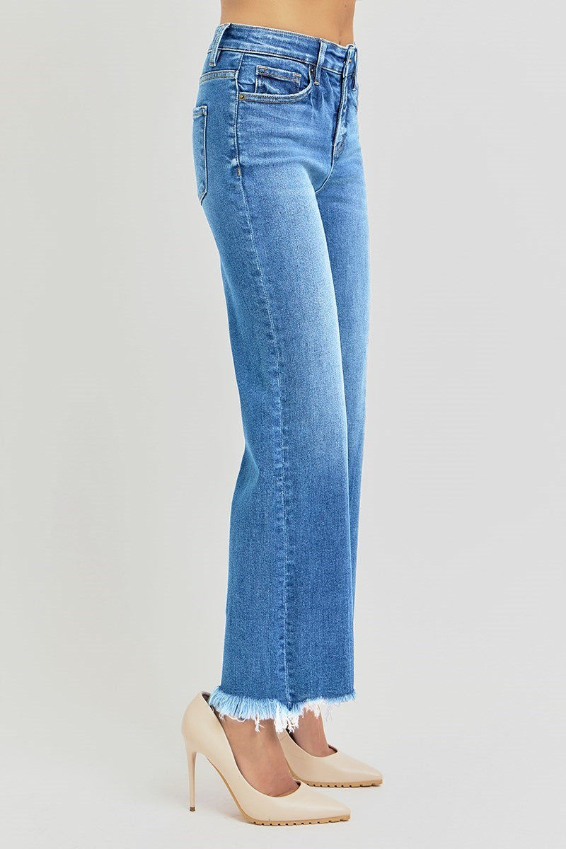 Parker TC HR Ankle Straight Risen Jeans - Medium