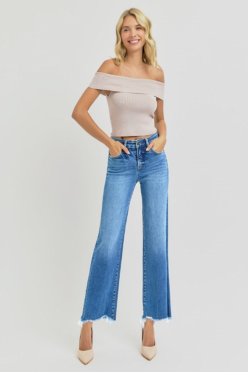 Parker TC HR Ankle Straight Risen Jeans - Medium