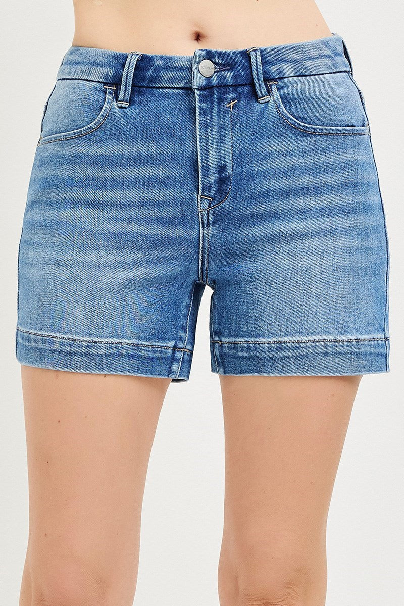 Avery HR Cuffed Hem Risen Shorts