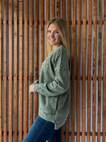 Ribbed Acid Wash Vintage Iowa with Pockets
